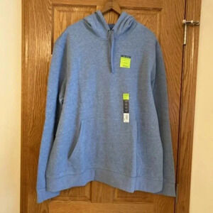 NWT Mens Blue Tek Gear Ultrasoft Fleece Pullover Hoodie Size XL